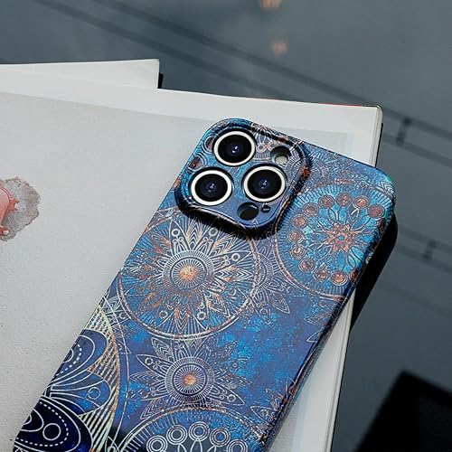 Miniatura 8 de Funda de teléfono para iPhone 14 Pro Max, funda ligera de mandala bohemia para PC, protección contra caídas, funda bohemia para teléfono, soporte