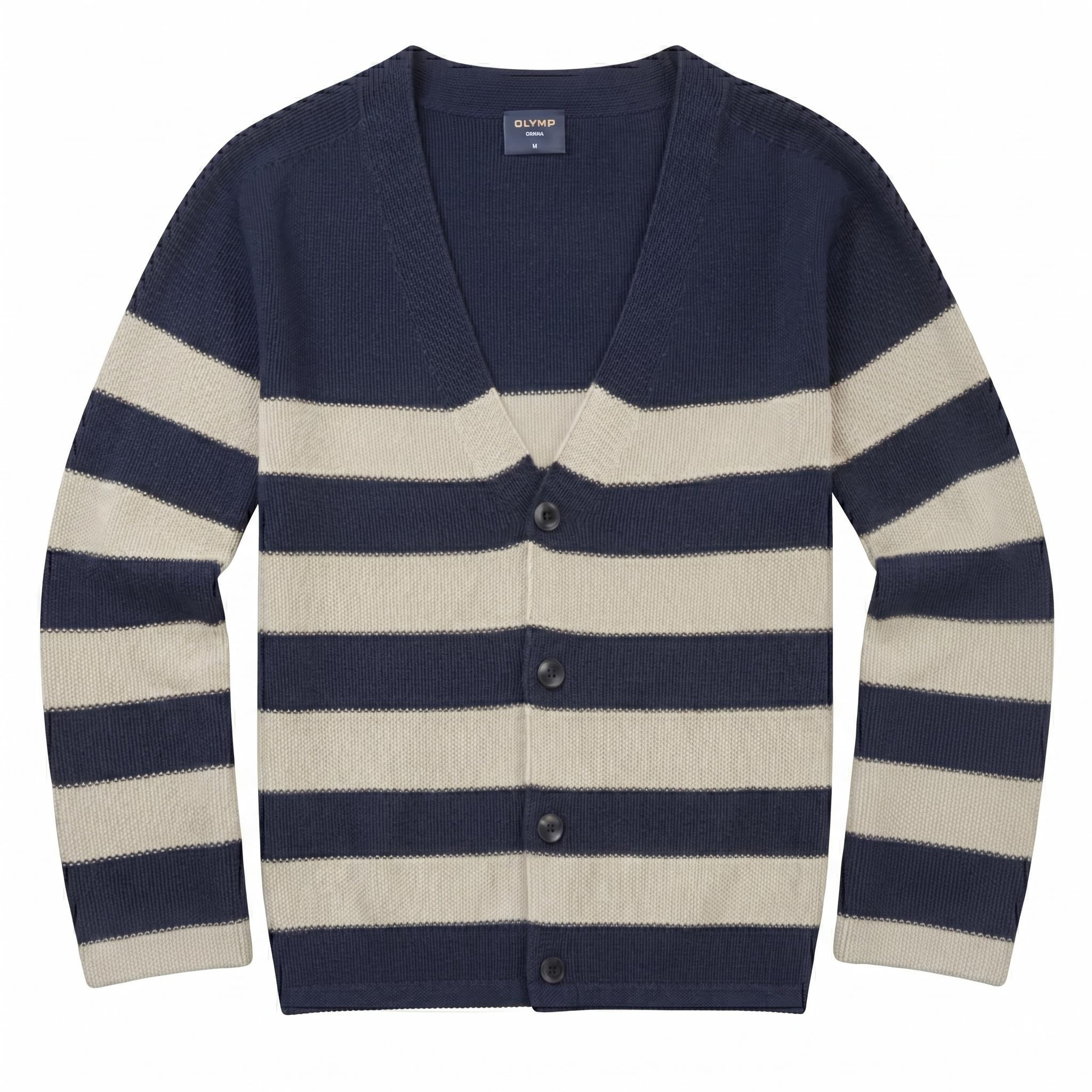 OLYMP Herren Strickjacke Casual Strick,Uni,Regular fit