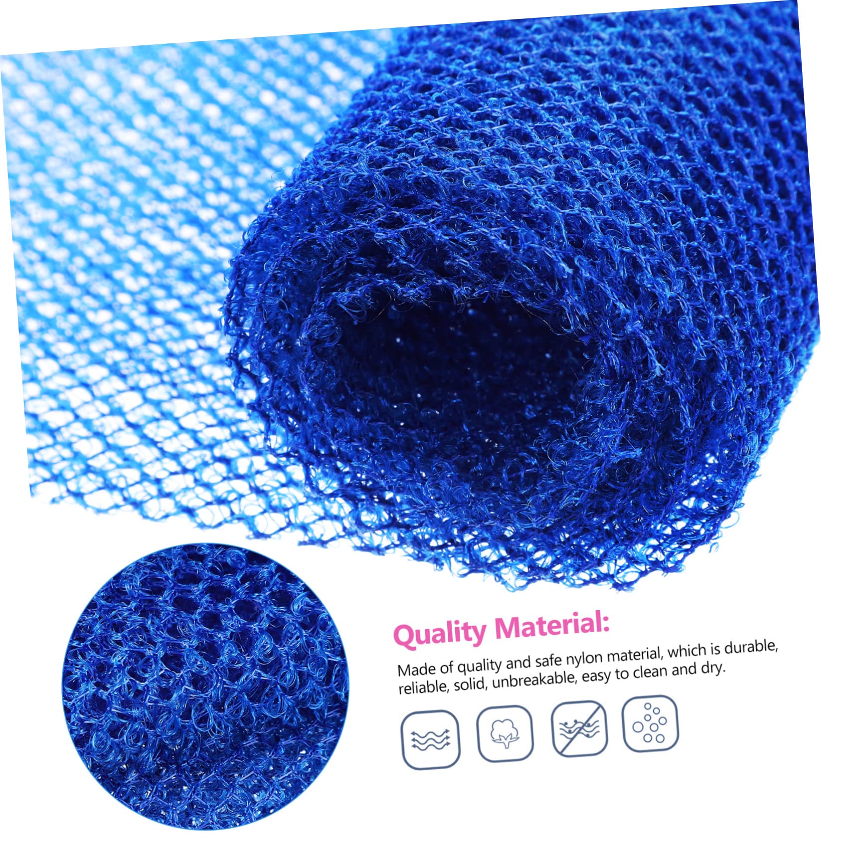 minkissy 16pezzi Esfoliante Per Mesh Africana Esfoliante Per Doccia Rimuove Colore Blu
