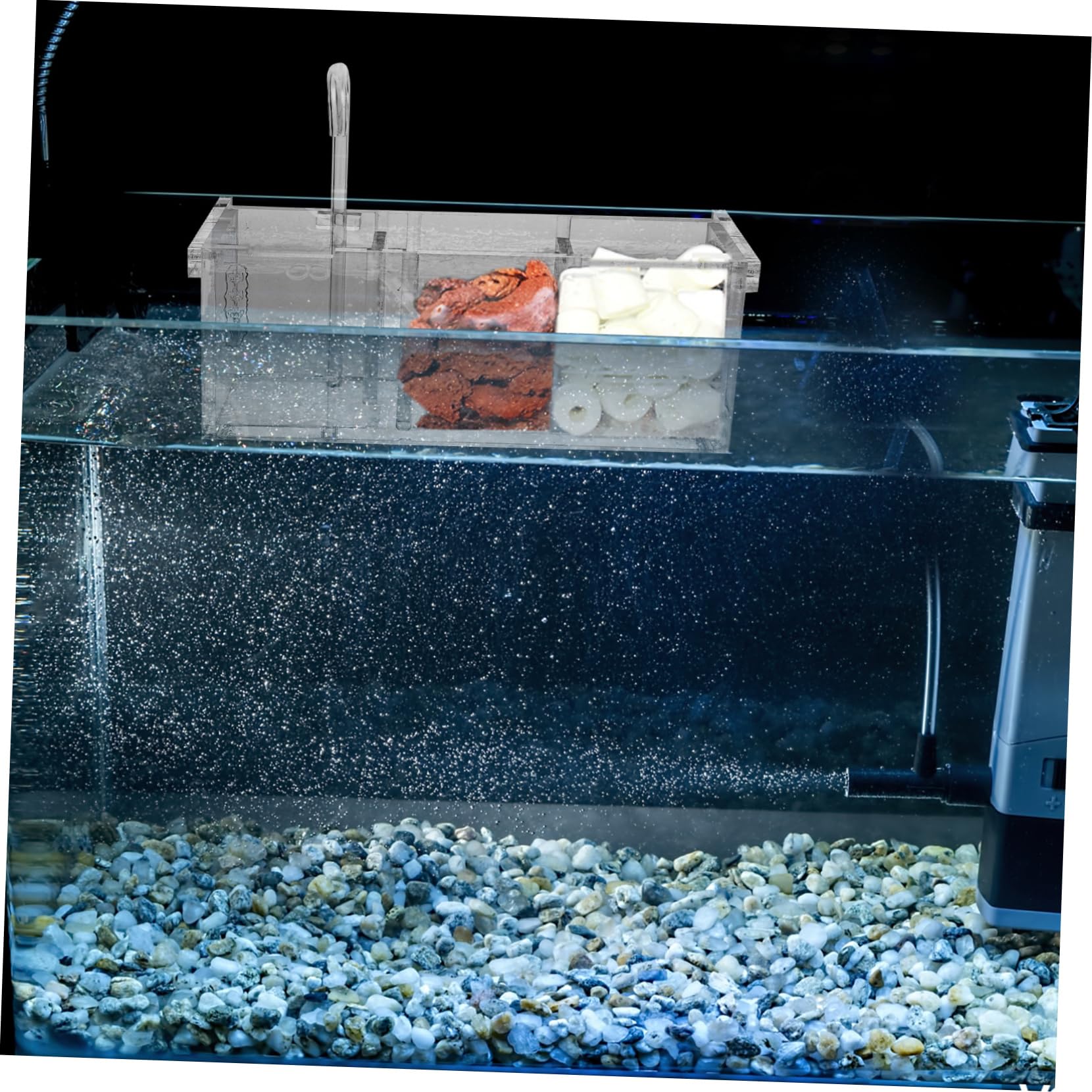 Hohopeti Aquarium Externe Hängende Filterlösung Wasserreinigung Geräuschlos Und Effizient Für Aquarien Gesundem Wasser Und Optimalem Sauerstoffgehalt