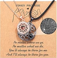 Vista 1 de UPROMI Collar de pareja para novio, novia, marido, hombre, alma gemela, aniversario, día de San Valentín, regalos para él y ella