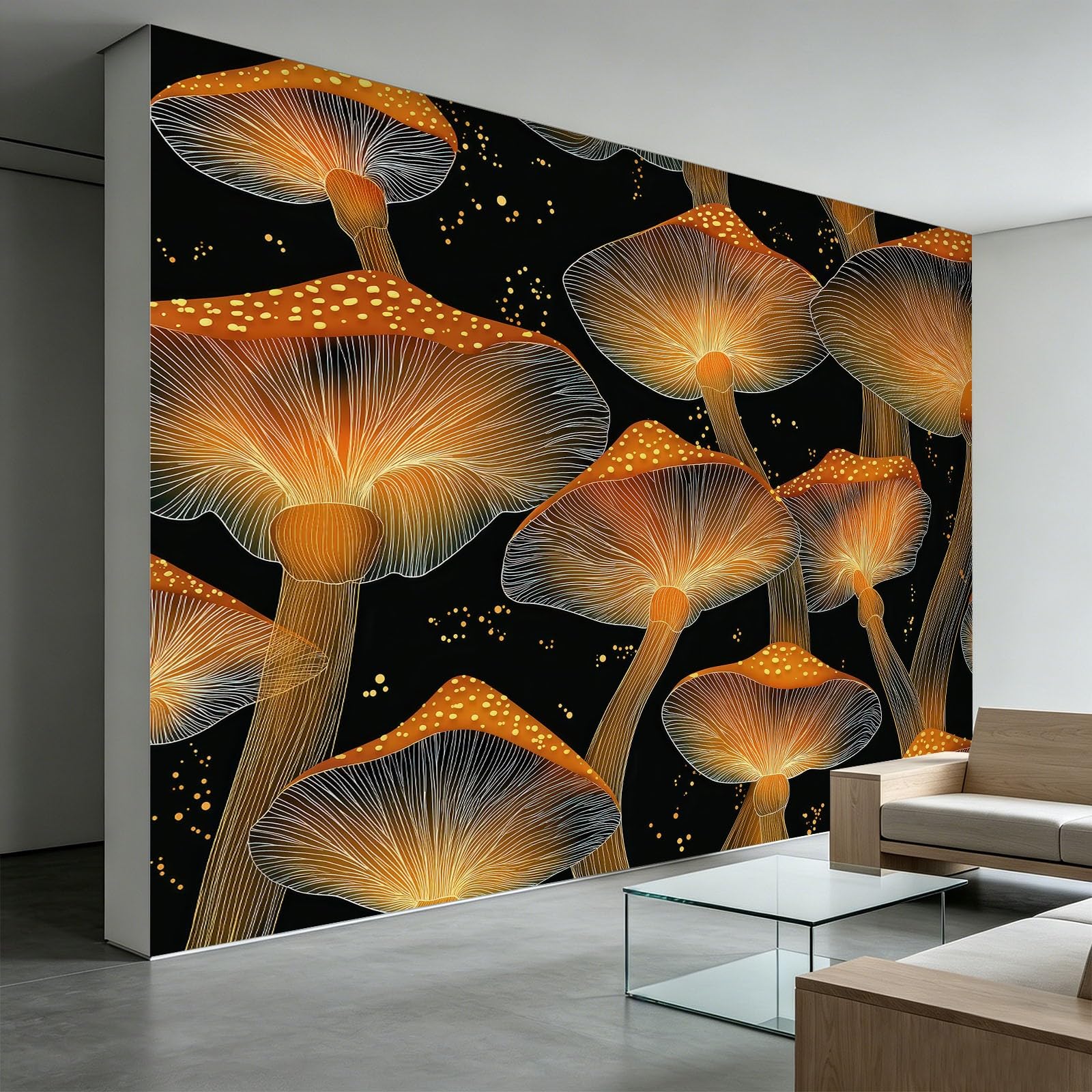 Tapeta 3D, gwiaździste niebo, zarodniki, 250 x 175 cm, mural ścienny, do fantazji, kreatywnej przestrzeni, do pokoju dziecięcego, przedpokoju, flizeliny, fototapeta, funkcja premium