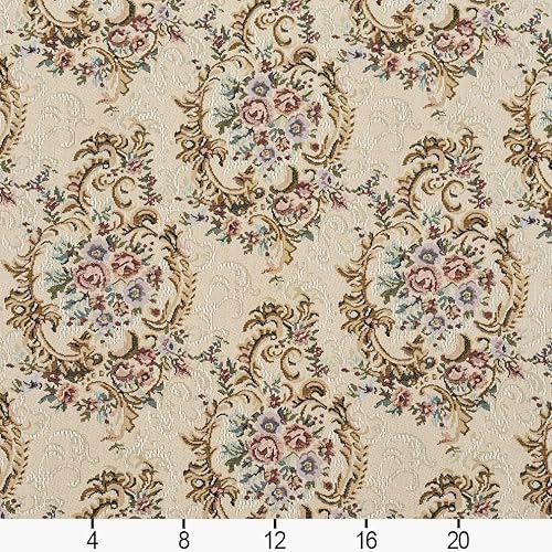 Miniatura 2 de Tela de tapicería de tapiz floral verde y azul burdeos por The Yard - SKU Beckett Victoria