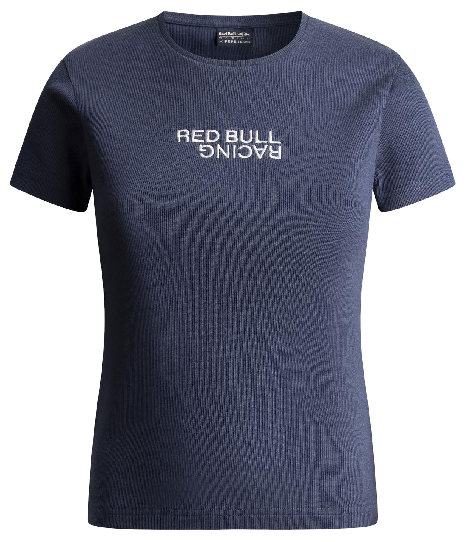Red Bull Racing X Pepe Jeans Women's Stretch Rib TEE T-Shirt, Blue (Eton Blue), M