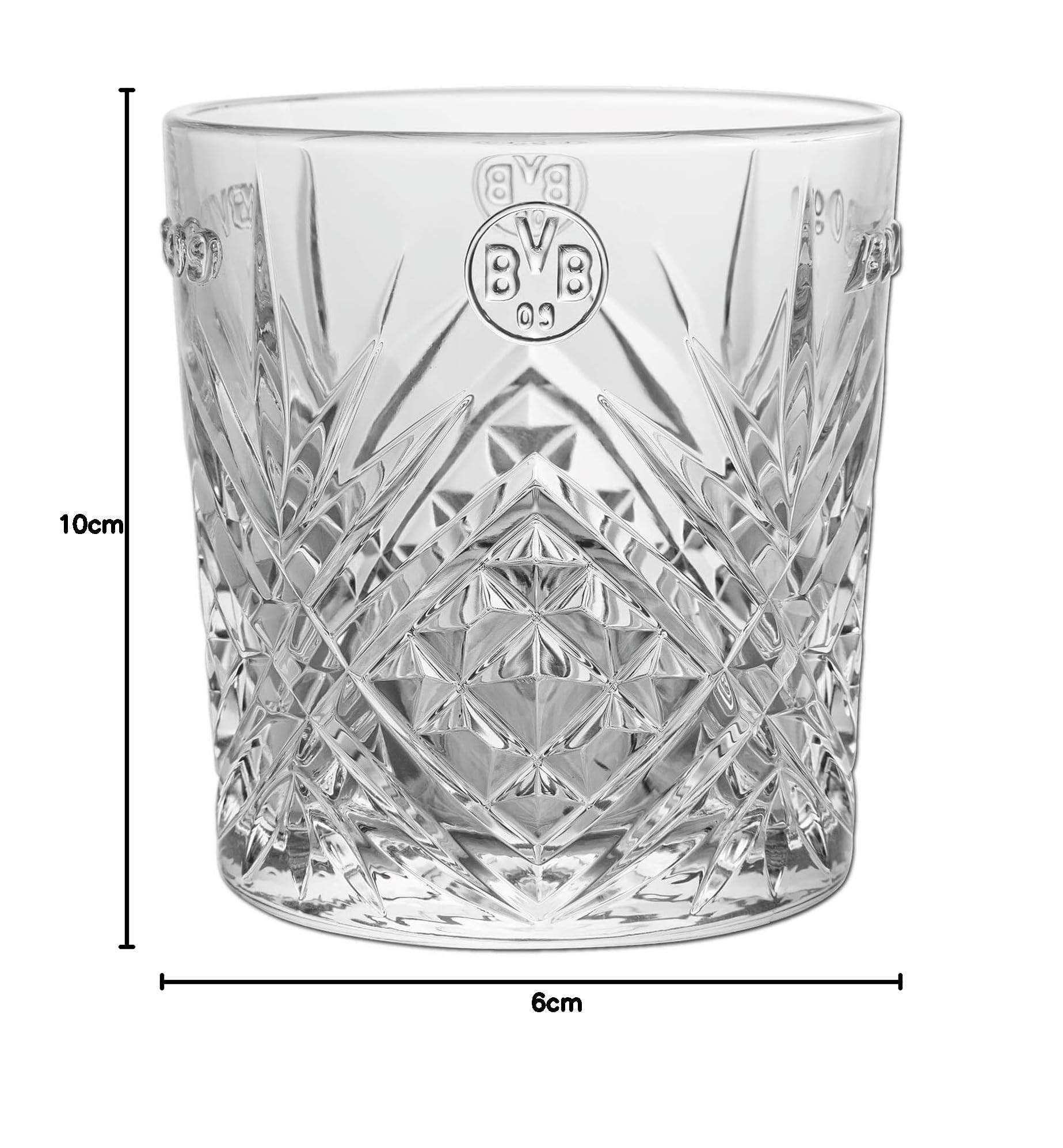 Dortmund Borussia BVB Gläser 2er Set (transparent, one size)