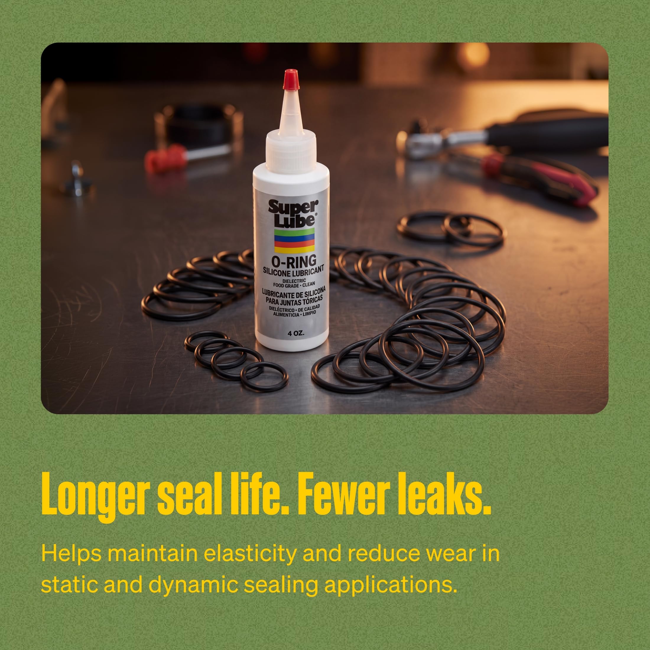 Super Lube O-Ring Silicone Lubricant - Waterproof Sealant -4 Super Lube O-Ring Silicone Lubricant - Waterproof Sealant -4