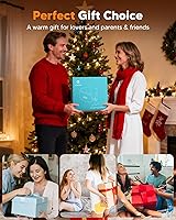 Vista 9 de arboleaf Almohada térmica para el cuello para viajes, almohada de espuma viscoelástica para avión con calefacción por zonas de grafeno, recargable