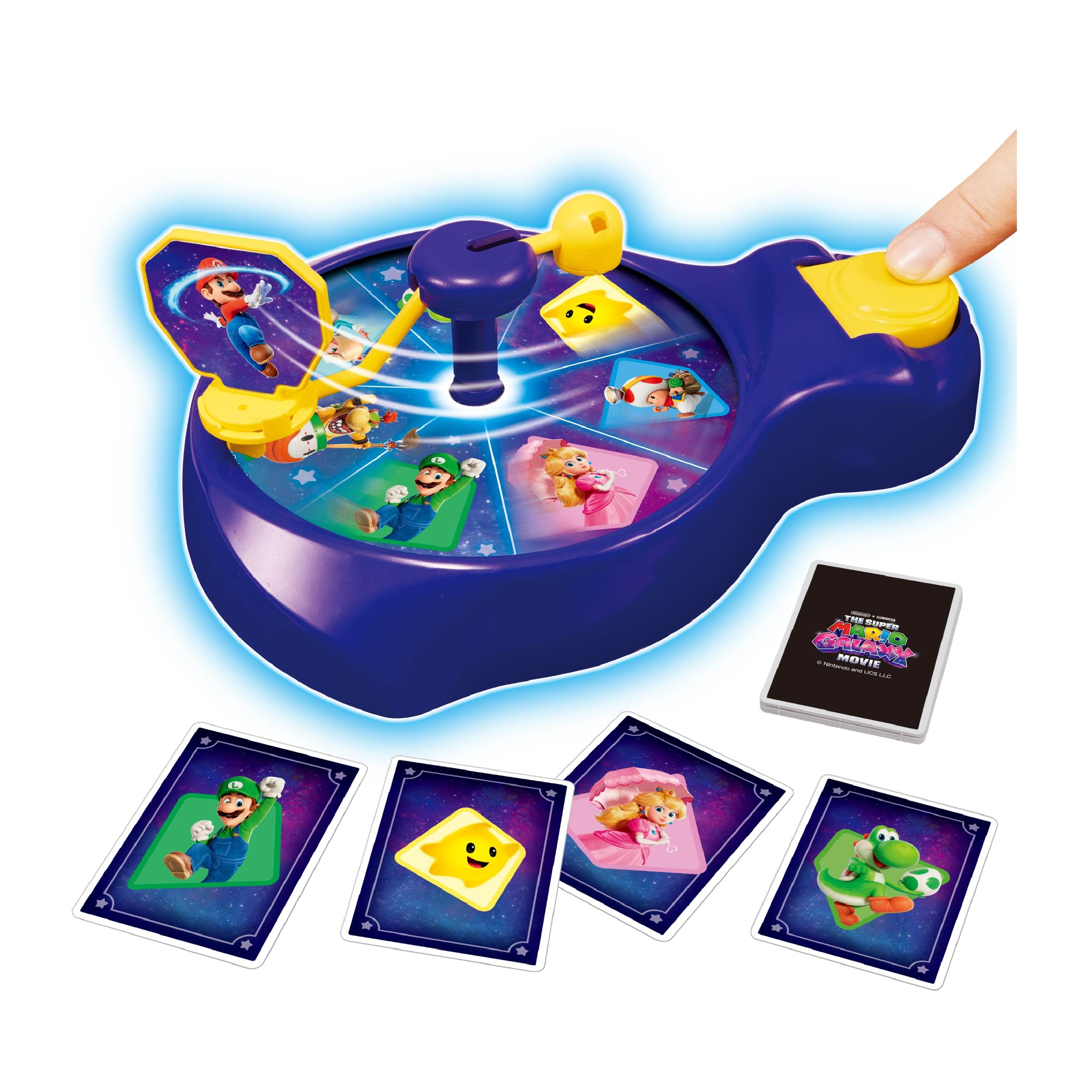 EPOCH Games THE SUPER MARIO GALAXY MOVIE Spin 'n Match Game - Party Game 7639
