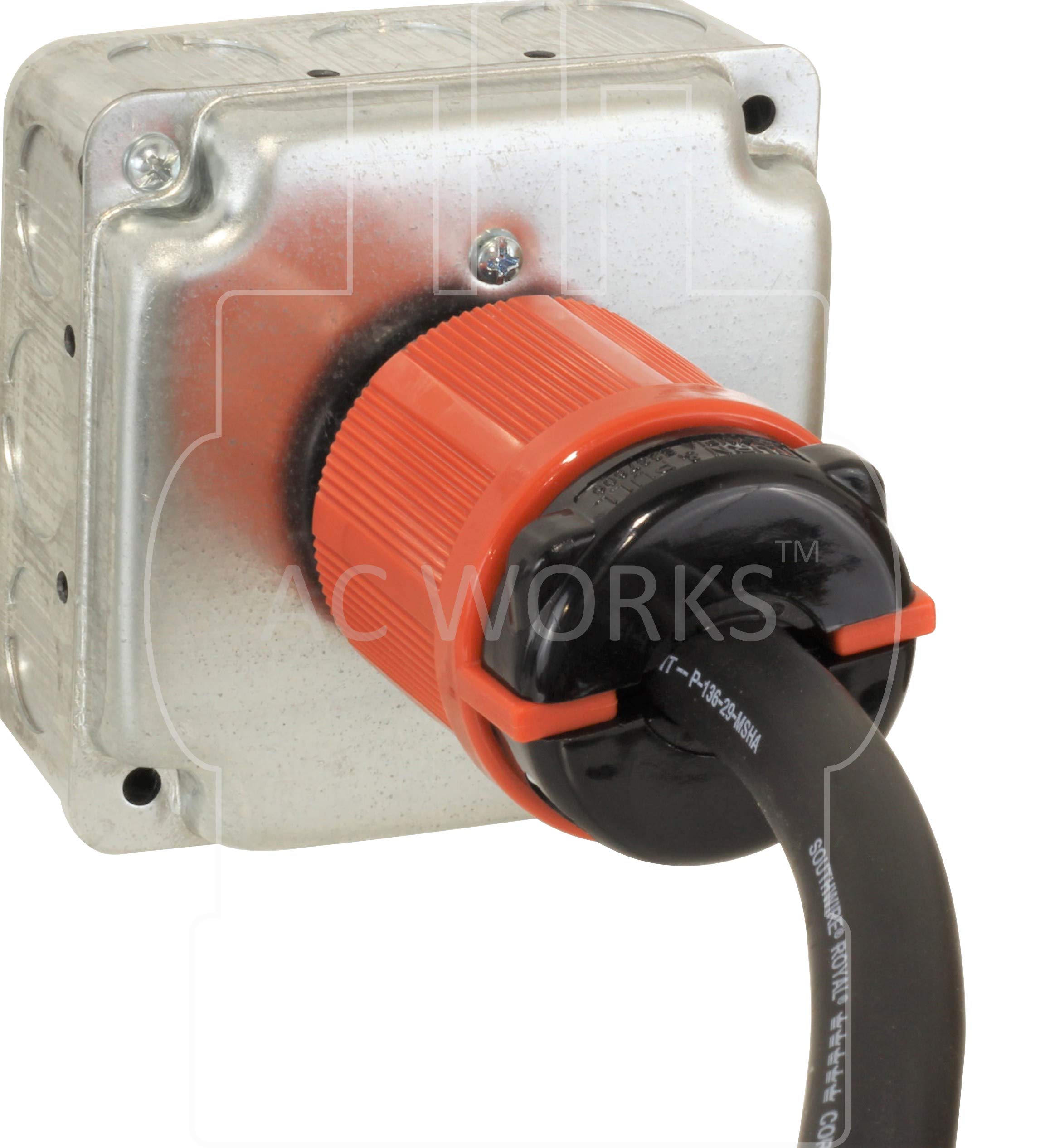 AC WORKS [L1520PR] SOOW 12/4 NEMA L15-20 20A 3-Phase 250V