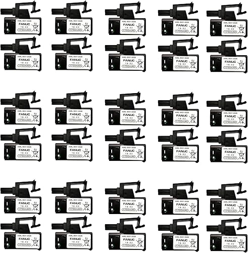 30 Pack A98L-0031-0026 Battery 3V 1750mAh PLC Battery for FANUC CNC Machine controler,Replacement for FANUC A02B-0309-K102