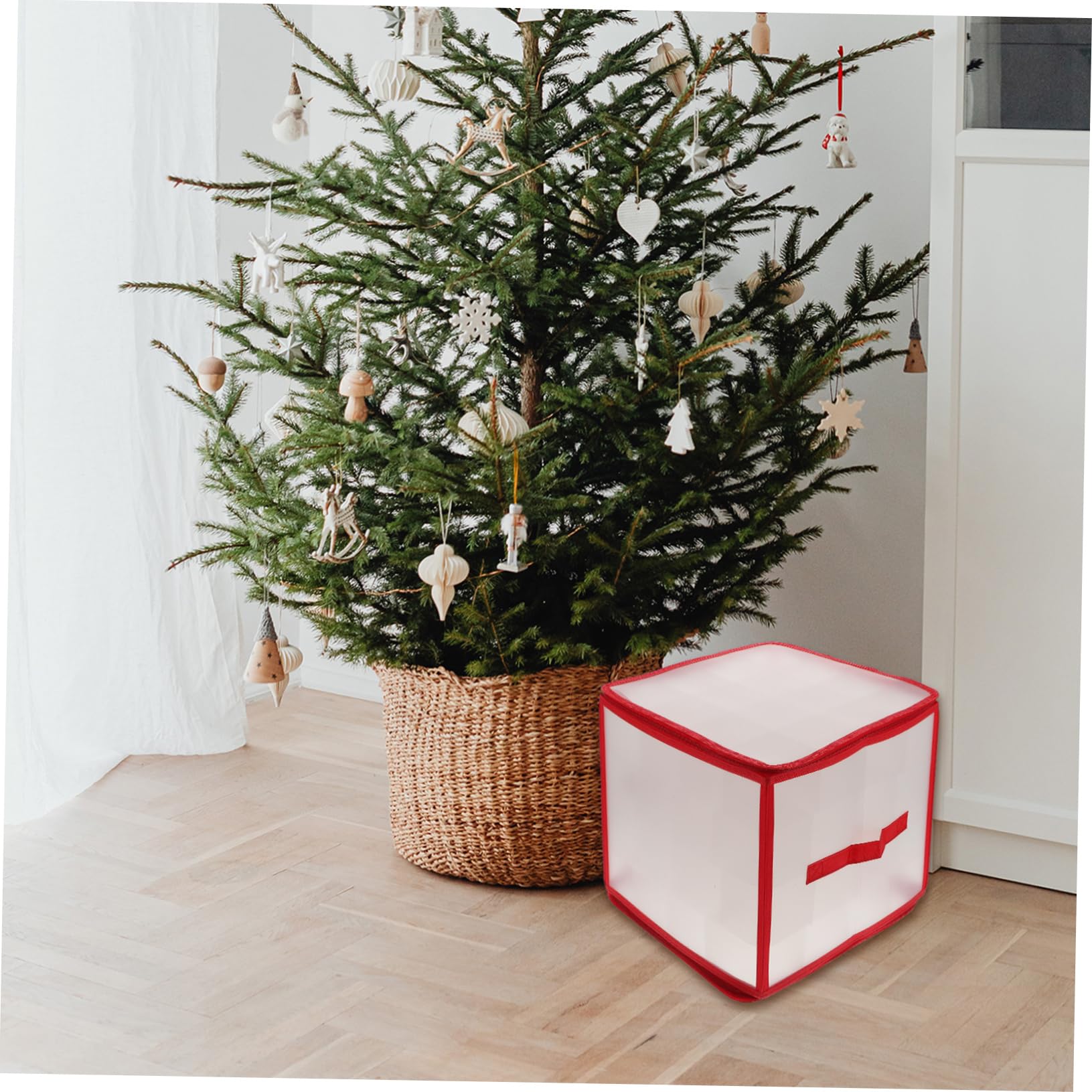 Hohopeti 2sätze Xmas Ornament Organizer Box Mit Abnehmbaren Fächern Praktische Aufbewahrungslösung Für Weihnachtskugeln Und Dekoration Für Zuhause Partys Und Geschäfte Transparent Und