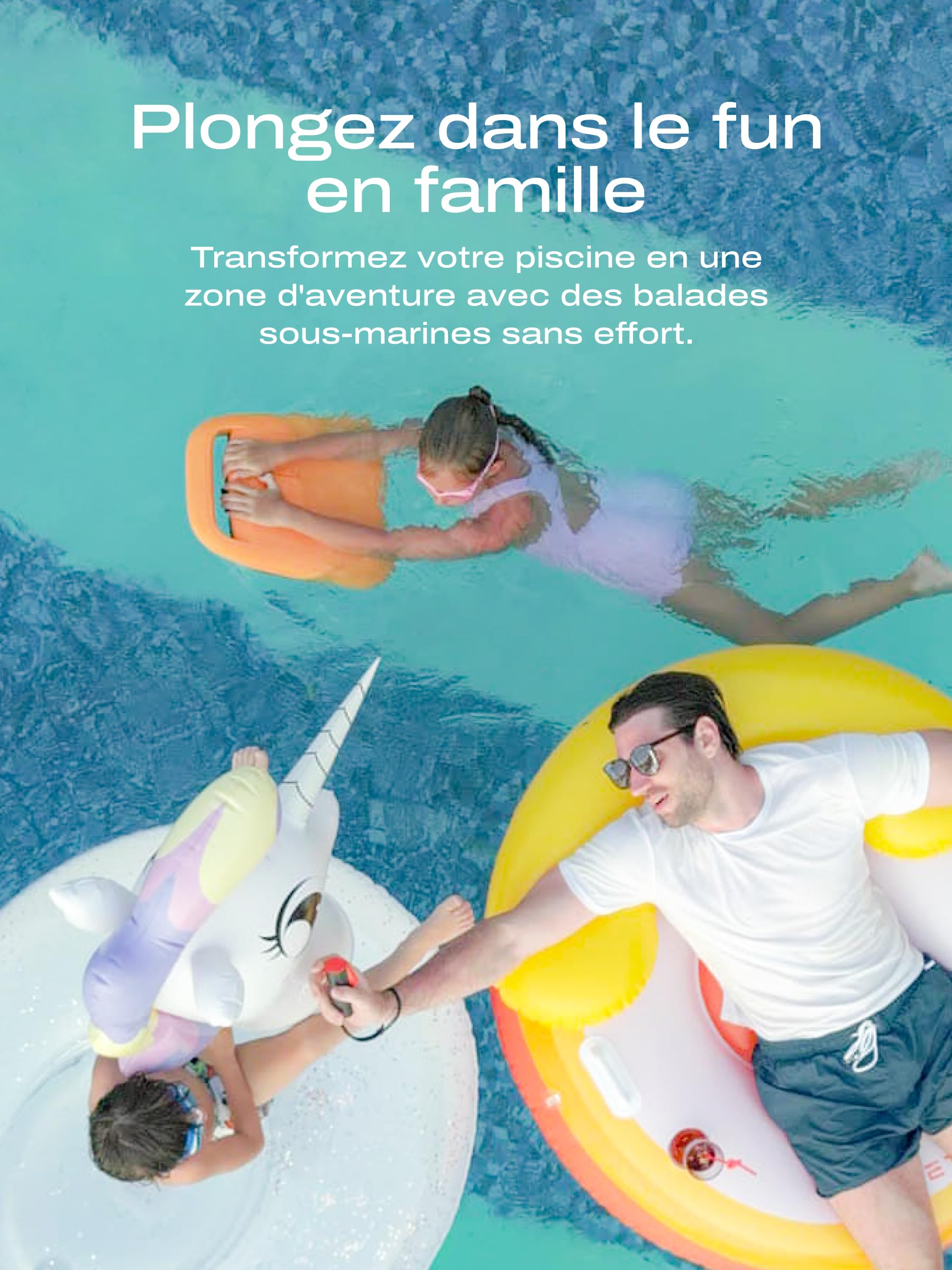 LEFEET Trottinette sous-Marine C1 Deux Moteurs IPX8 30 m étanche Batterie 60 Min Support caméra