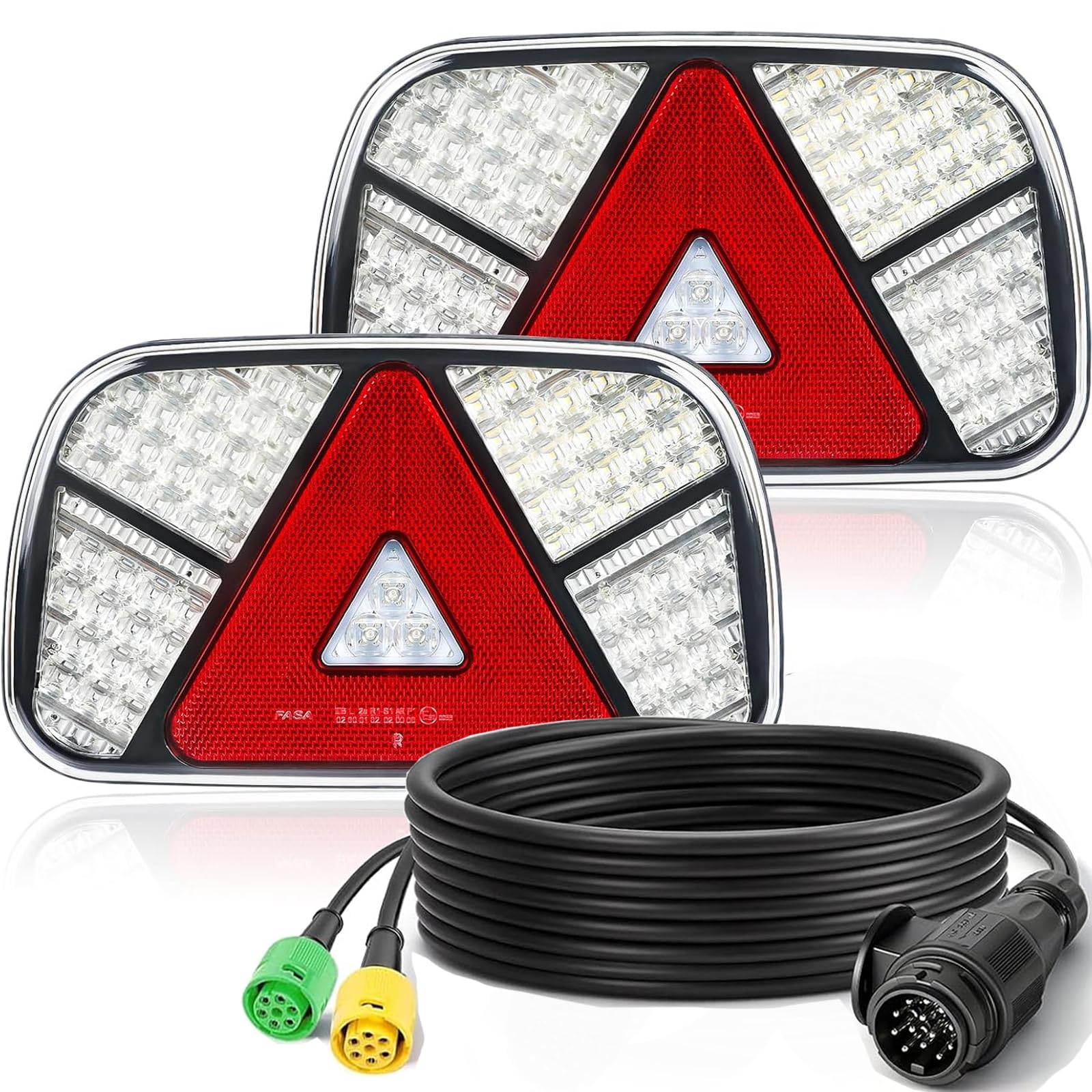 LED tylne światła do przyczep 12V - 2 sztuki wodoodporne światła tylne LED, zestaw kierunkowskazów do przyczep kempingowych, ciągnika siodłowego, samochodów ciężarowych, samochodów