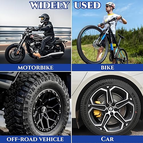 Miniatura 7 de Paquete de 80 parches de reparación de neumáticos, kits de reparación universal de tubo de neumático redondo de 2.283 in, reparación rápida de