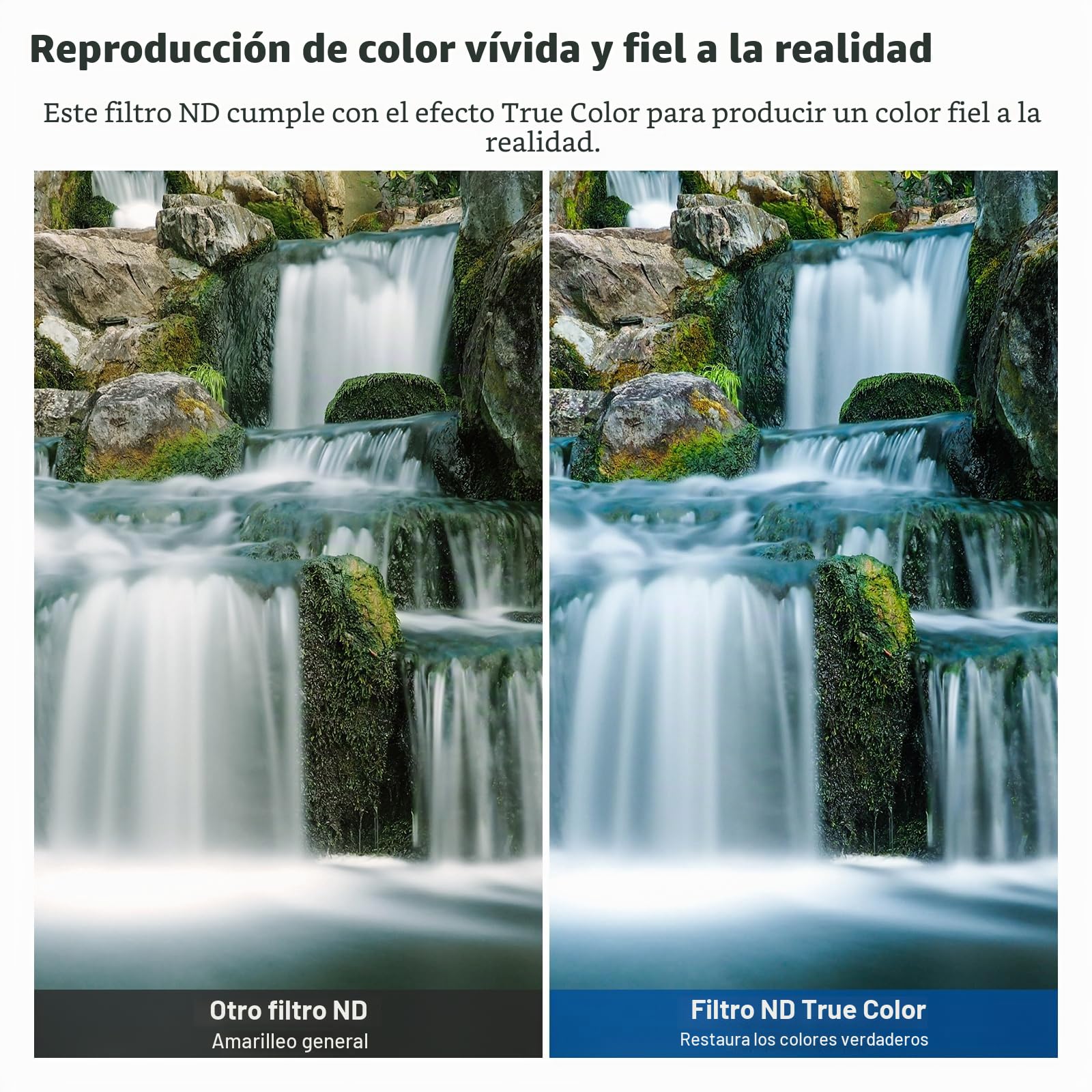 NEEWER Filtro ND2-ND400 de 72 mm, Filtro VND de Densidad Neutra Ajustable con Vidrio óptico HD Multicapa, Marco de Aluminio, Repelente al Agua, Resistente a los arañazos