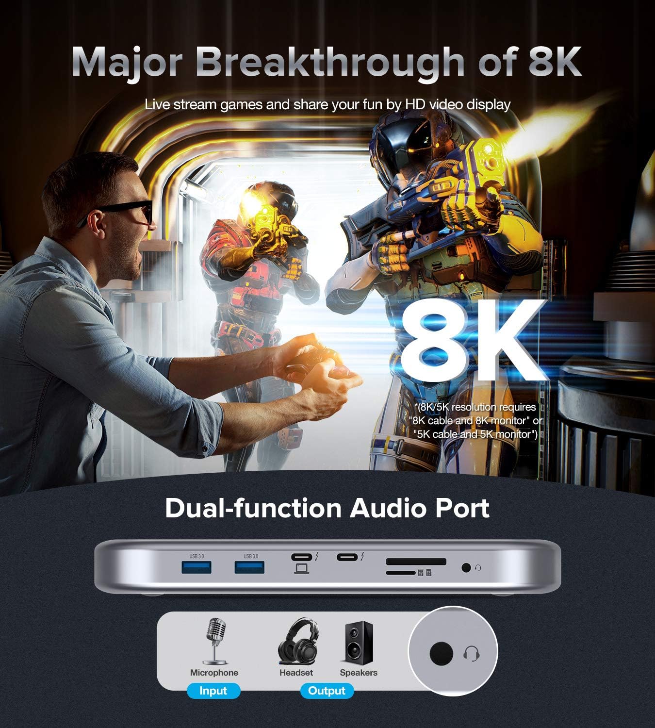 Buy Thunderbolt 3 Dock,Thunderbolt 3 Docking Station, 8K Triple Display