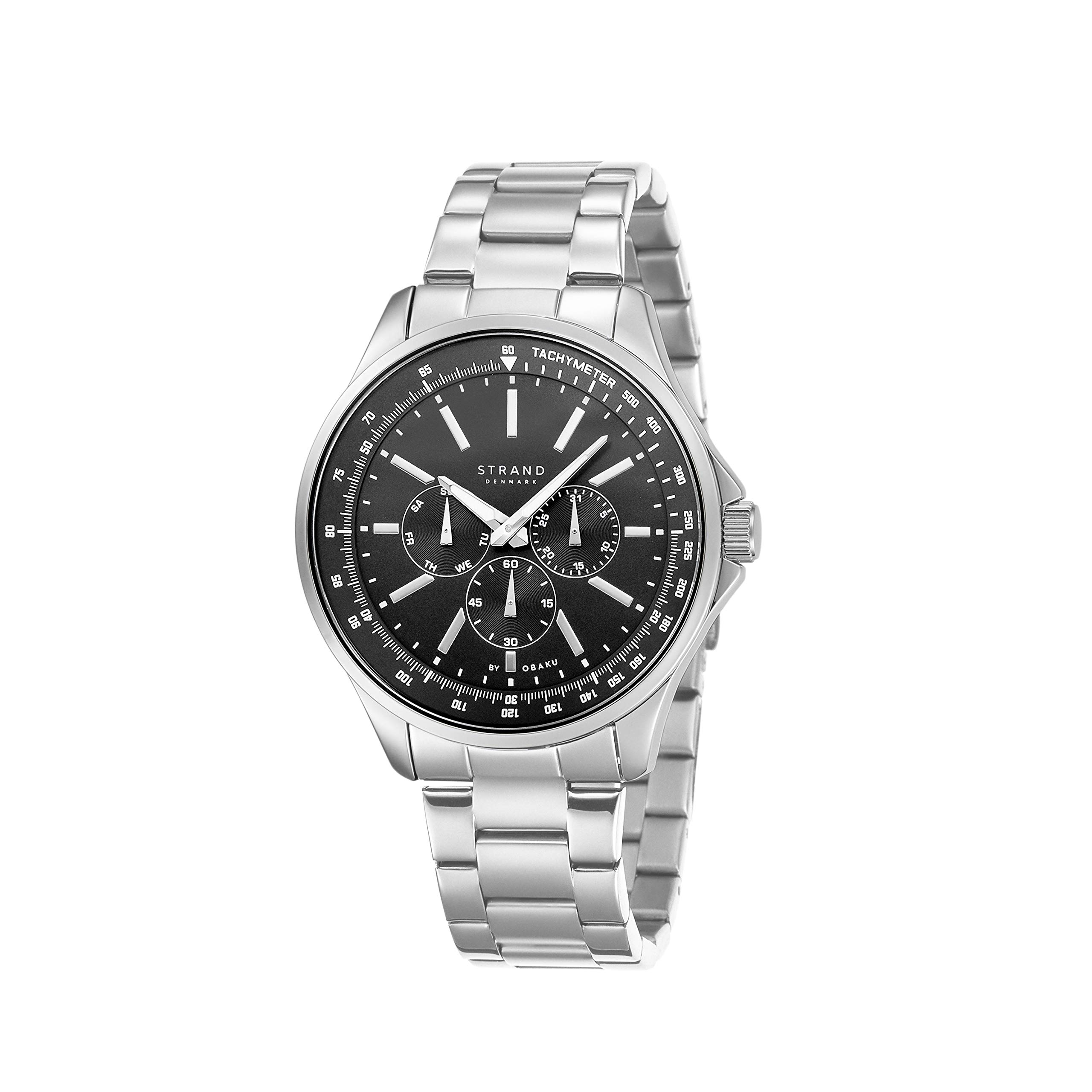 Strand By Obaku Irving Analog Black Dial Mens Watch-S708GMCBSC (B08RDYTZLQ) Amazon Price History, Amazon Price Tracker