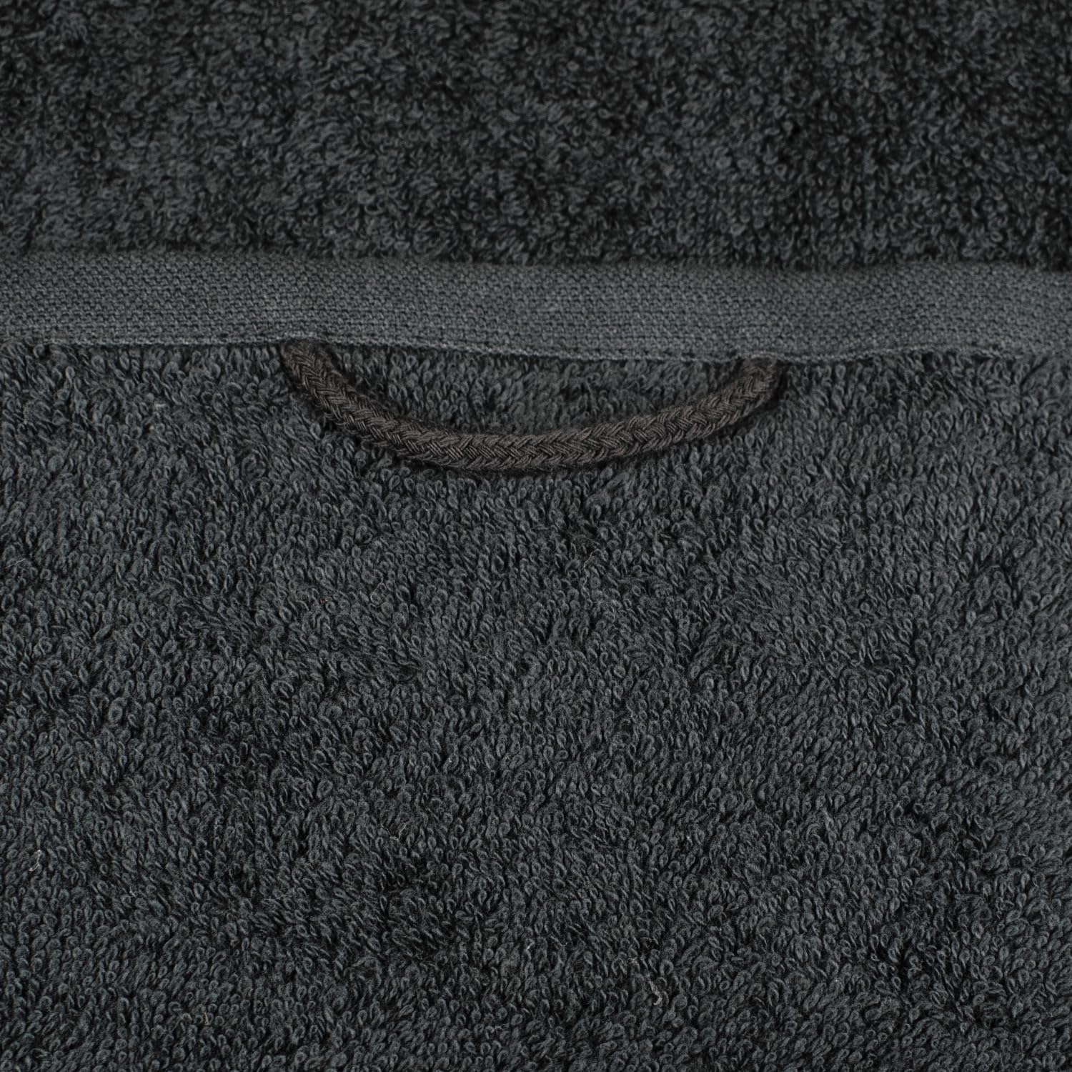 Delindo Lifestyle Ręcznik do sauny Colares, XXL frotte ręcznik do sauny dla kobiet i mężczyzn, bawełna, czarny, 80 x 200 cm