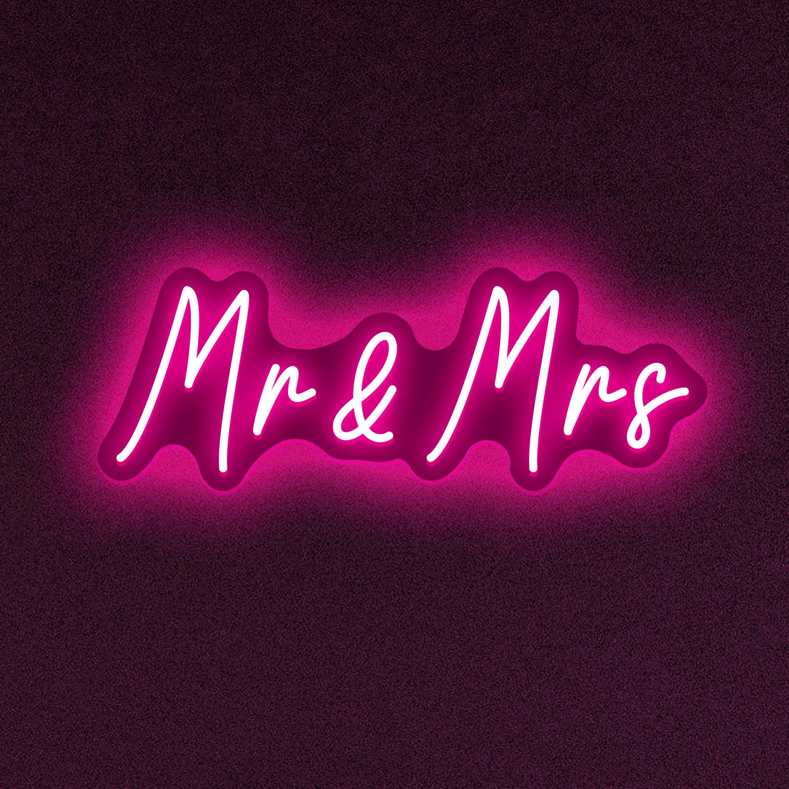 Mr&Mrs Neon Sign for Wedding Dimmable Mr Mrs Neon Signs Led Neon Sign for Party Neon Light Sign Mr & Mrs Sign for Anniversary Valentine's Day Wall Decor Gift — image 1