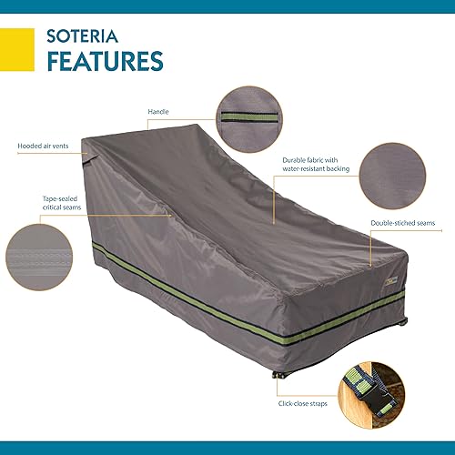 Miniatura 12 de Duck Covers Soteria - Funda impermeable para tumbona de patio de 86 pulgadas, para exteriores, color gris