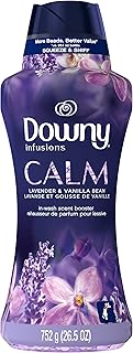 Downy Infusions in-wash Scent Booster Beads, Calm, Lavender & Vanilla Bean, 26.5 Ounce