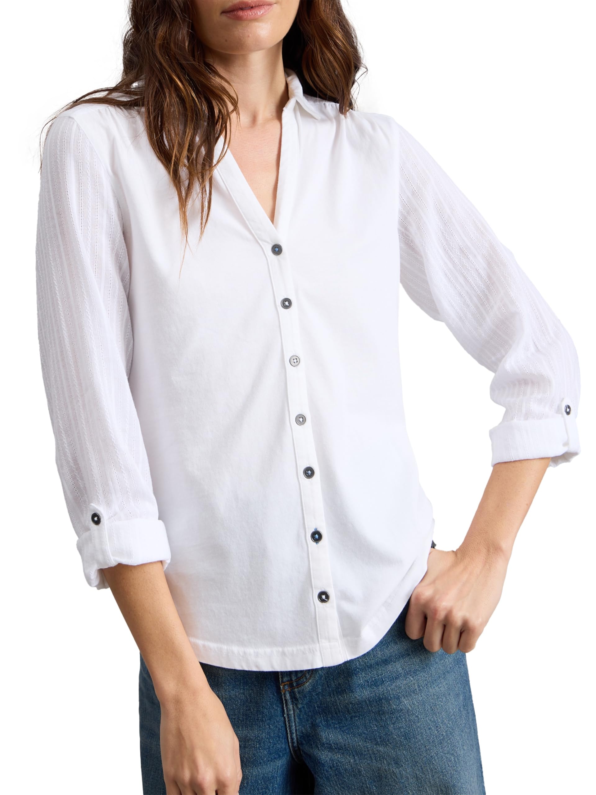 White Stuff Women's Bril White Annie Shirt, 12