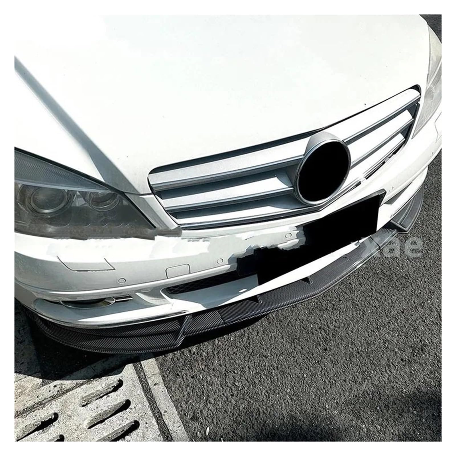zestaw rozdzielaczy przedniego zderzaka Pasuje do Benz C klasa W204 07-10 przed liftingiem standardowy dyfuzor Splitter części samochodowe akcesoria ABS przedni spojler zderzaka