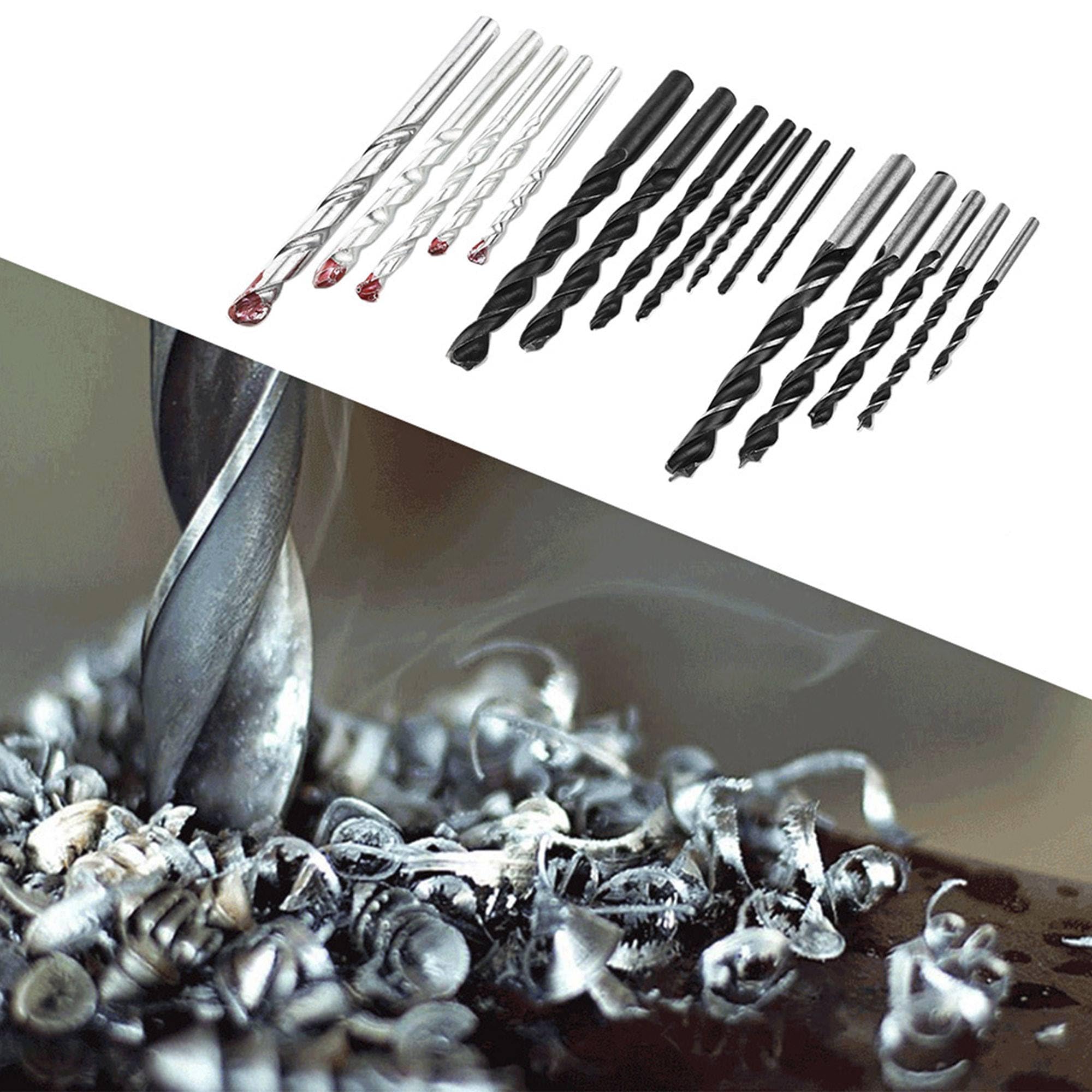 Well Home 300PC Drill Bit Set & Dowels, multicoloured, 26,2x4,4x20,9 cm - Image 3
