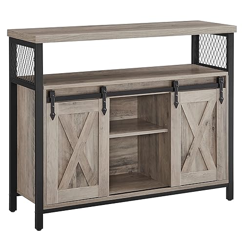VASAGLE Meuble de Rangement, Buffet Cuisine, Commode, avec 2 Portes