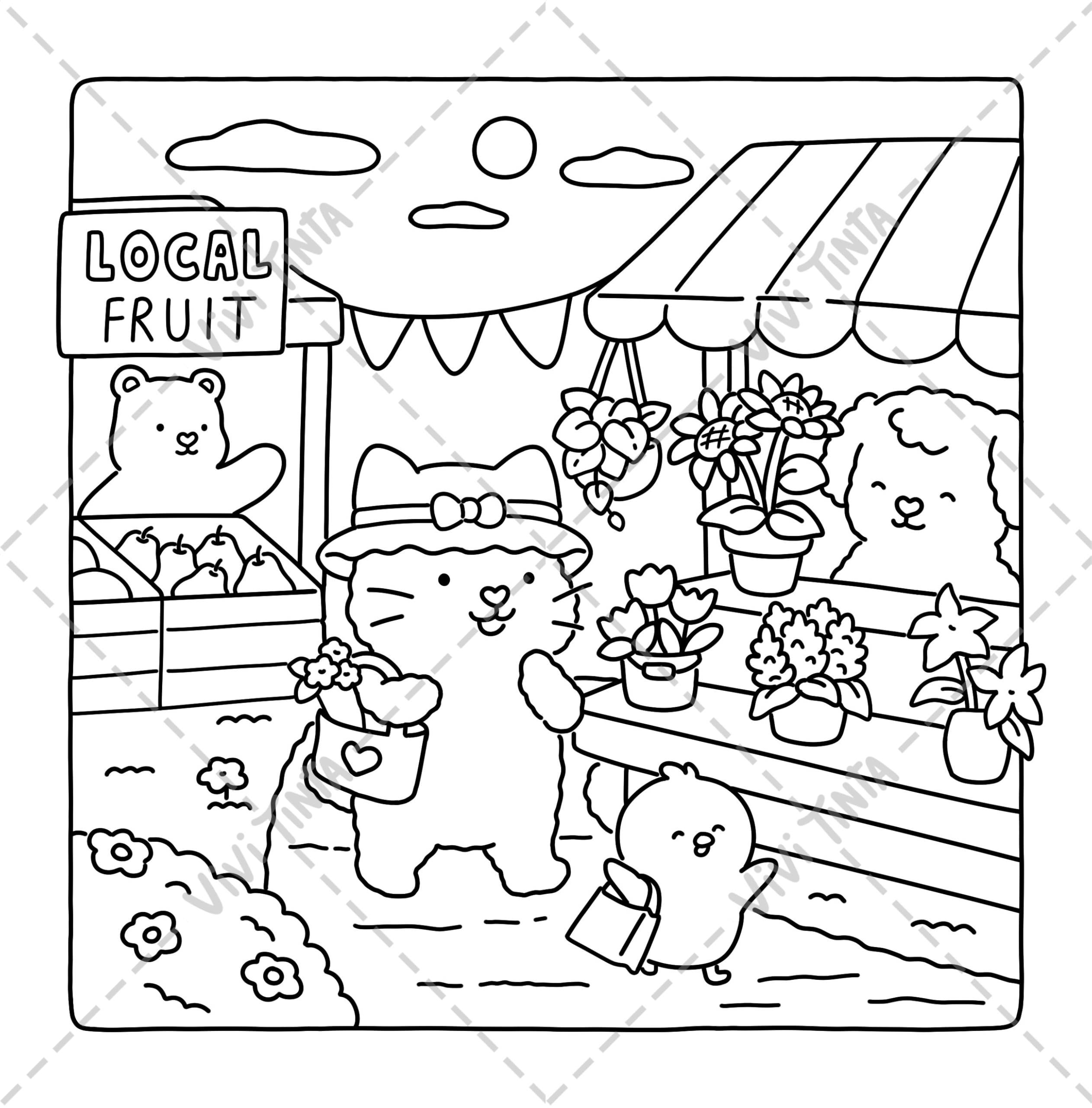 Girl's Day: Self-Love Coloring Book for Adults & Teens Featuring Activities in Everyday Life - Image 6