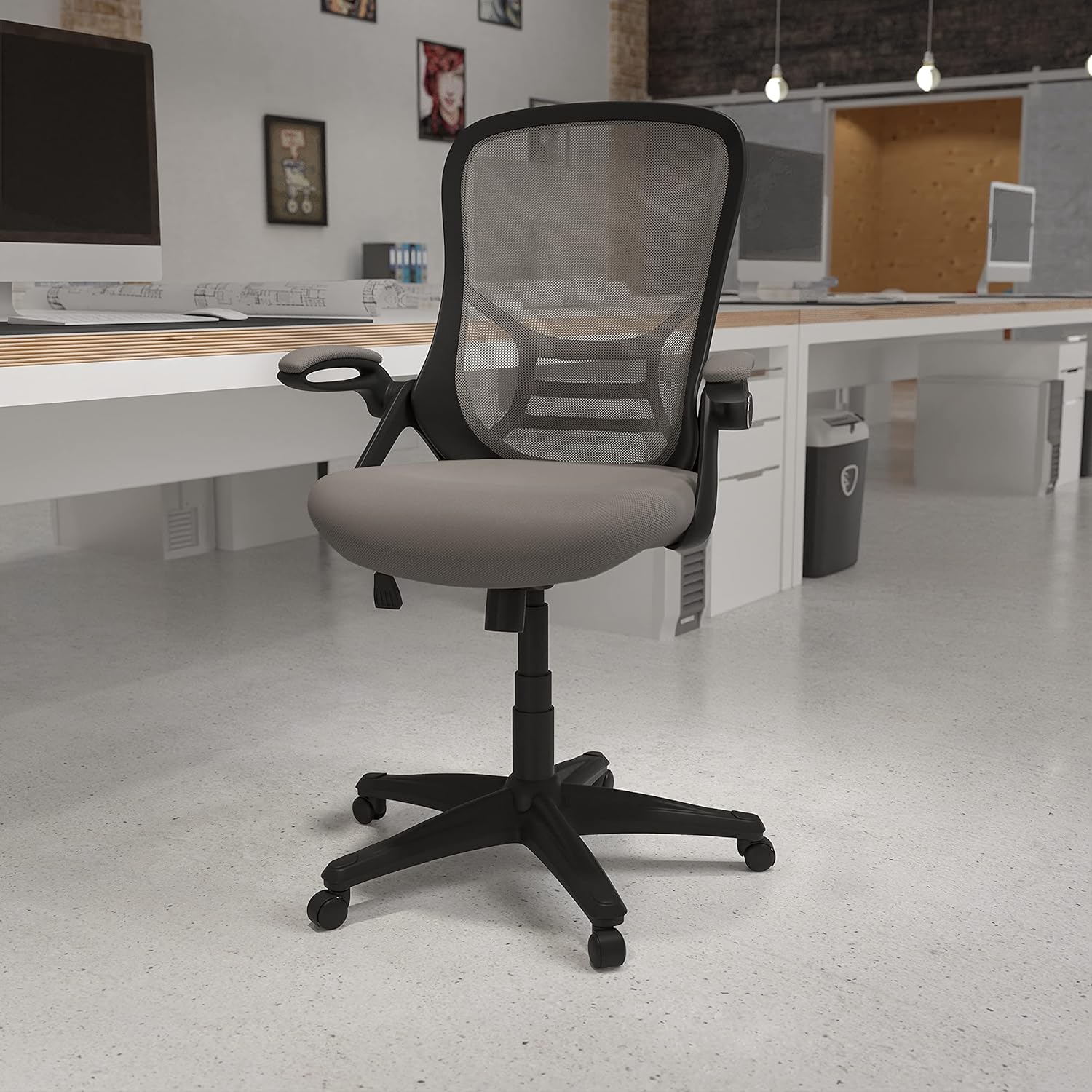 50% Off Discount Flash Furniture High Back Light Gray Mesh Ergonomic Swivel Office Chair with Black Frame and Flip-up Arms Black Friday - 60% OFF Flash Furniture High Back Light Gray Mesh Ergonomic Swivel Office Chair with Black Frame and Flip-up Arms