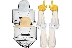 Complete Beekeeping Starter Set: Gloves, Hats & Bee Mask