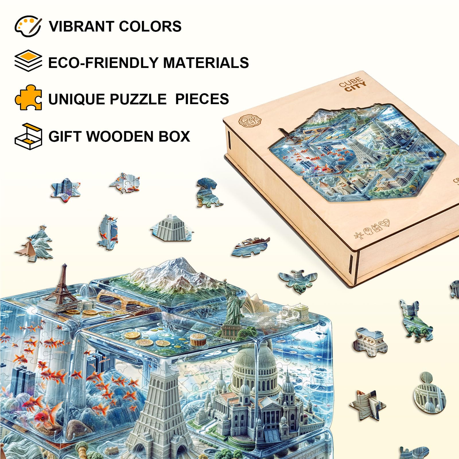 Puzzle in legno per adulti - Regali per la mamma - Italia