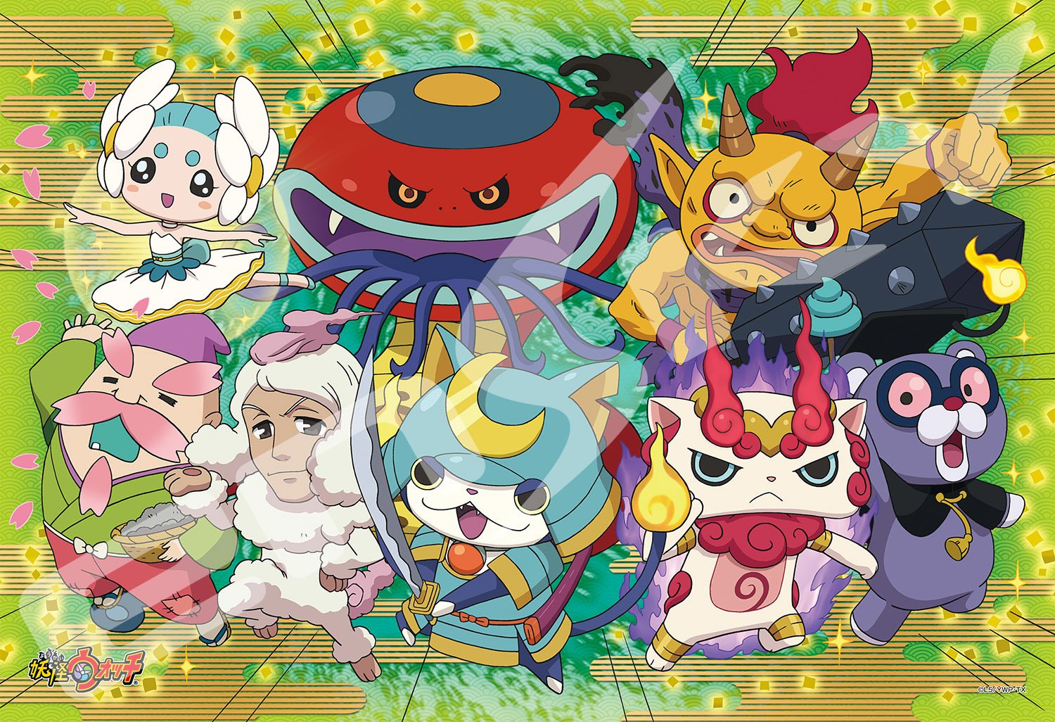 108 piece jigsaw puzzle Yo-kai watch Legend Large piece (26x38cm)