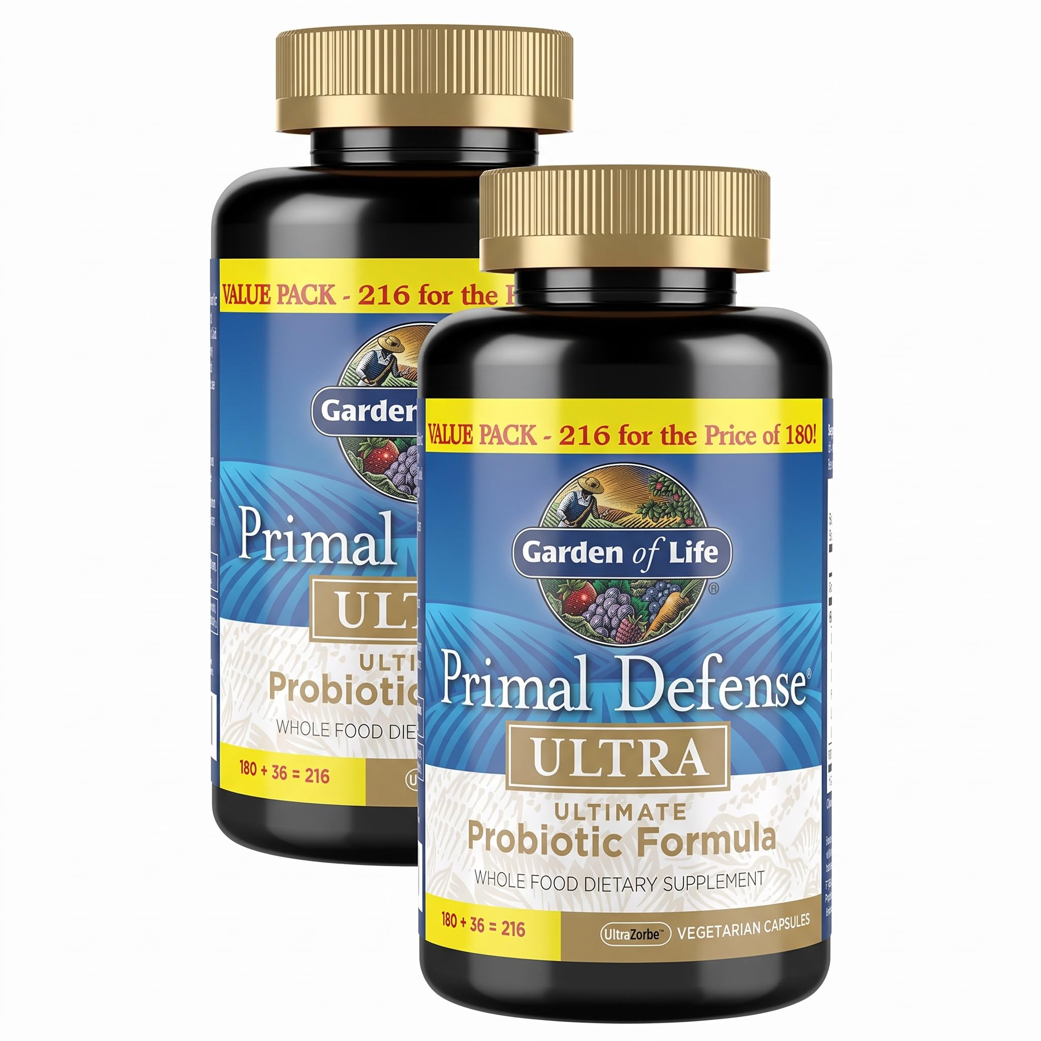 Garden of Life Probiotics for Digestive Health and Gut Health Balance, Primal Defense Ultra Ultimate Formula, 15 Billion CFU and 13 Strains Plus HSOs, Vegetarian and Gluten Free, 60 Capsules — Amazon image 9