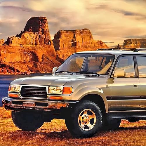 Miniatura 4 de Aosseiye Lámpara de esquina ámbar para señal de giro de esquina para Land Cruiser LC80 FJ80 FZJ80 Juego de lámparas de señal de giro (izquierda +