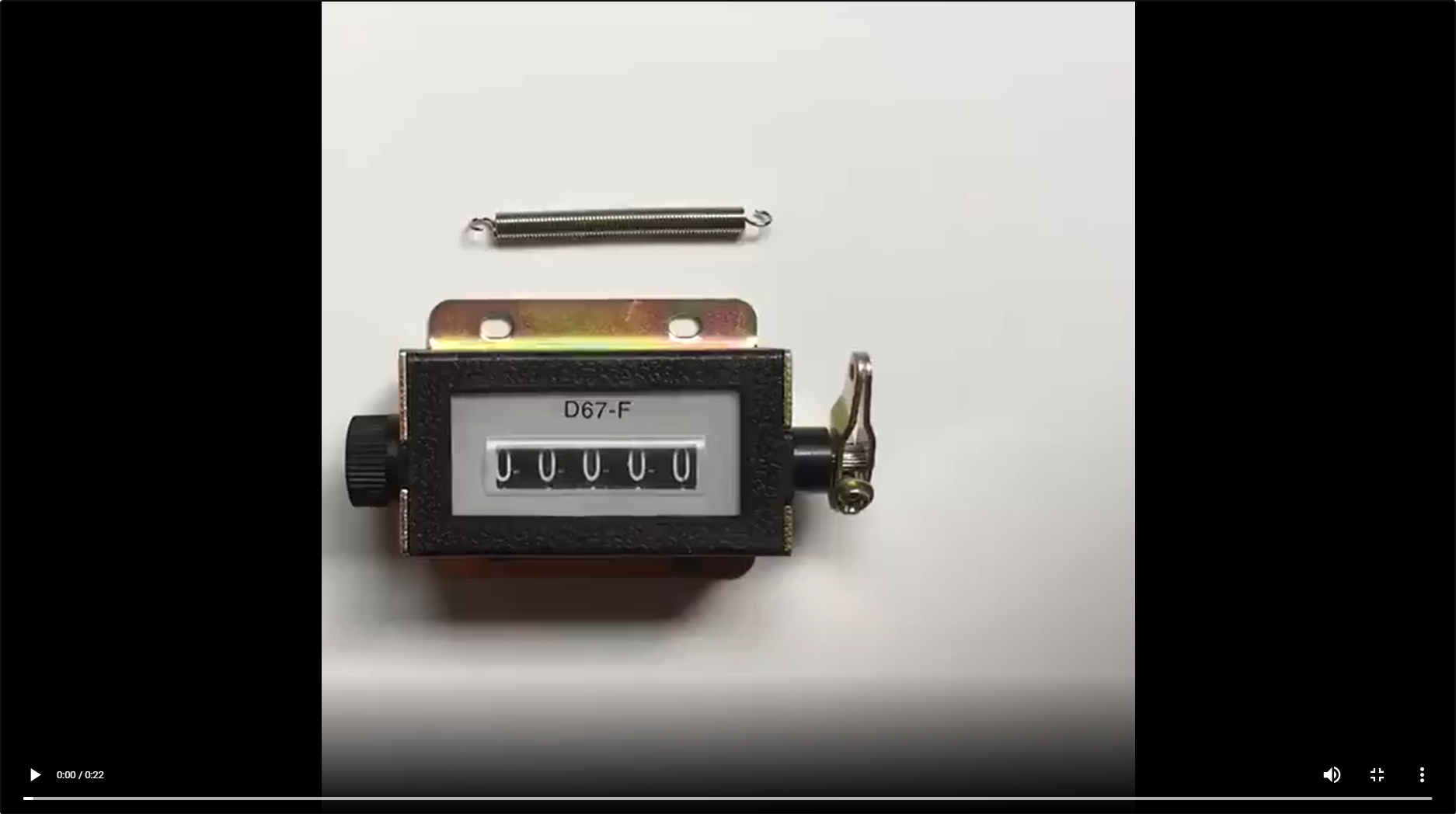 Compteur Mécanique - DIOCHE - Modèle TAK-602 - 5 Chiffres - Miroir En