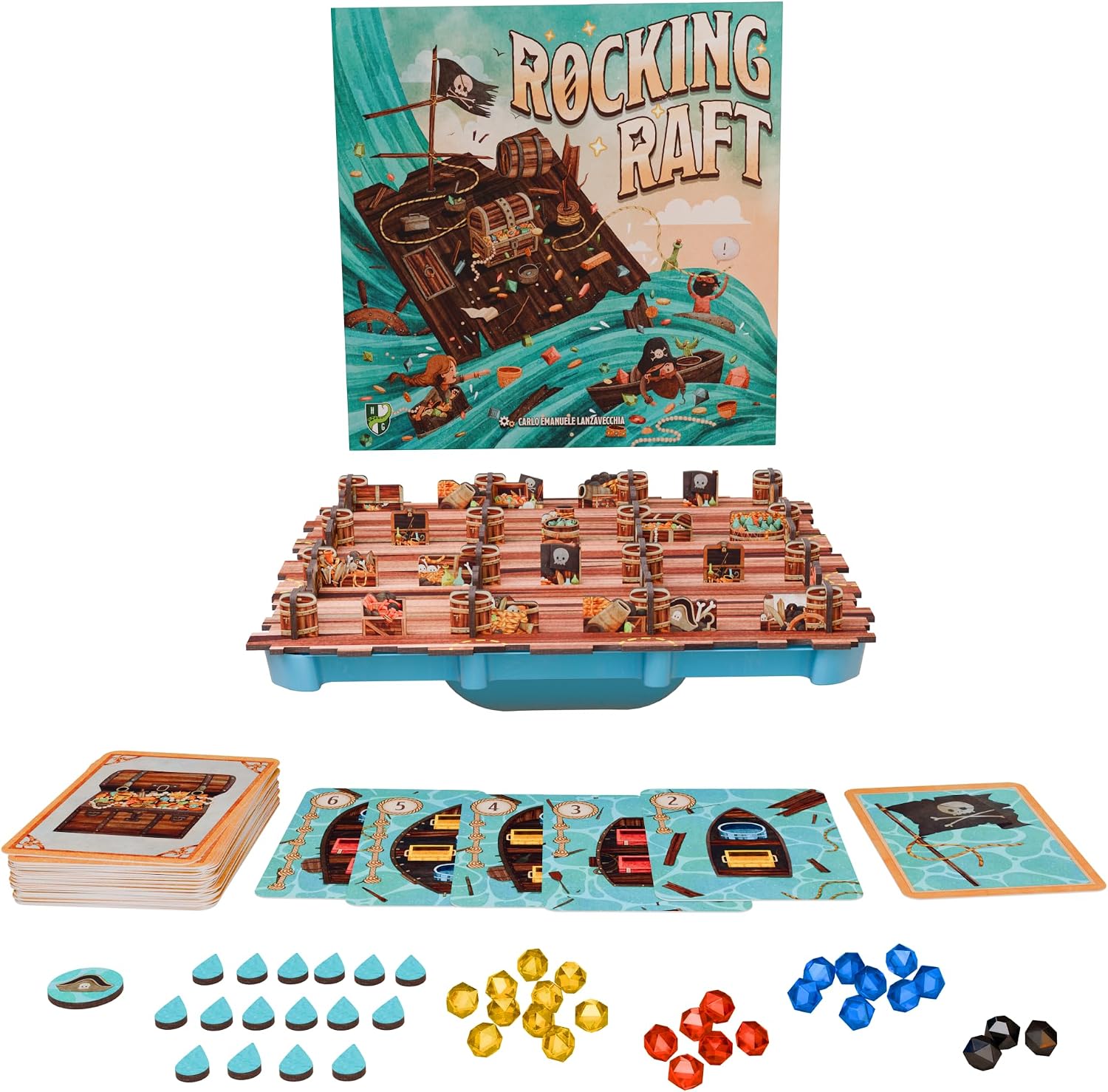 Horrible Guild Rocking Raft Board Game, Kids & Family Game, Ages 6+, for 2-4 Players image 2