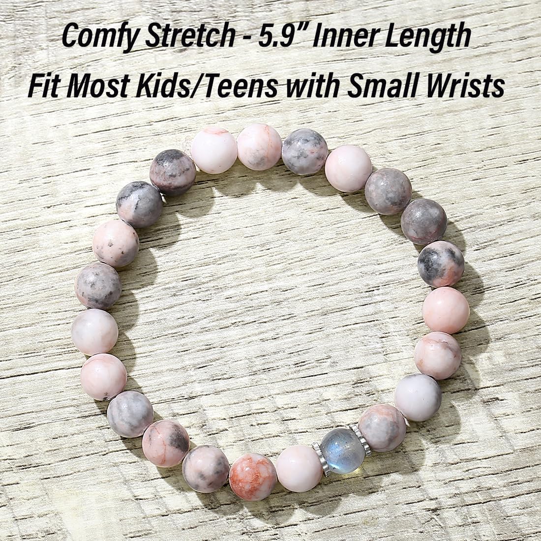 Valentines Day Gifts for Kids/Girls/Teens/Women-Love/Encouragement-Natural Crystal Bracelets-Handmade Cute Gifts - Image 3