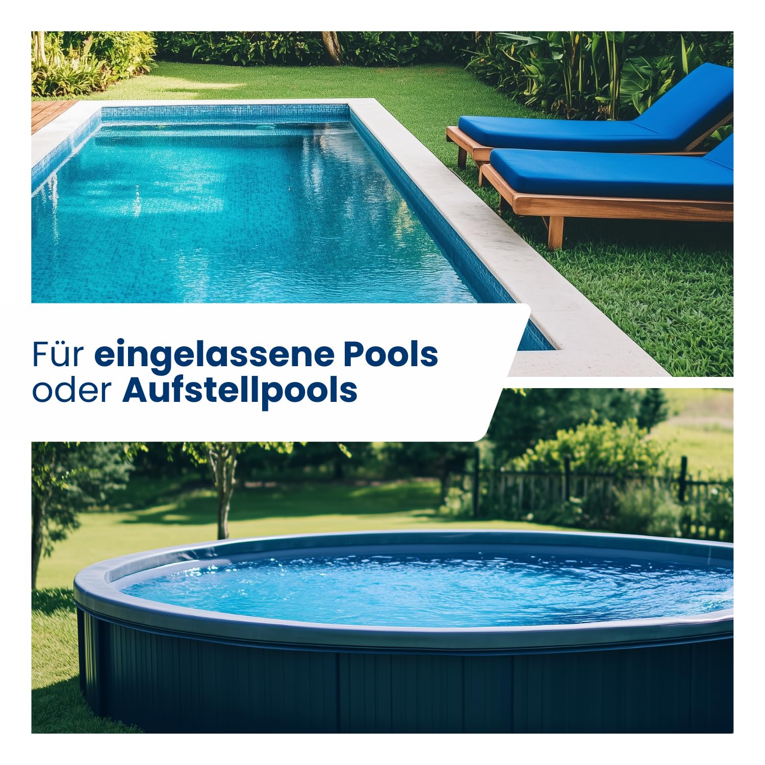 Bellaqua e-Chlor-Multifunktionstabletten 5kg - 200g Chlortabletten für Pool - Multitabs für Desinfektion, Algenverhütung, Flockung, Chlorstabilisierung - Pool Chlor