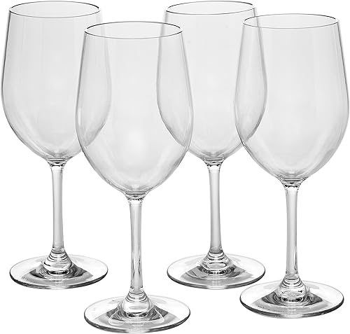 Miniatura 8 de DEco Copas de vidrio irrompibles 100 Tritan no se astilla reutilizables aptas para lavavajillas 4 unidades