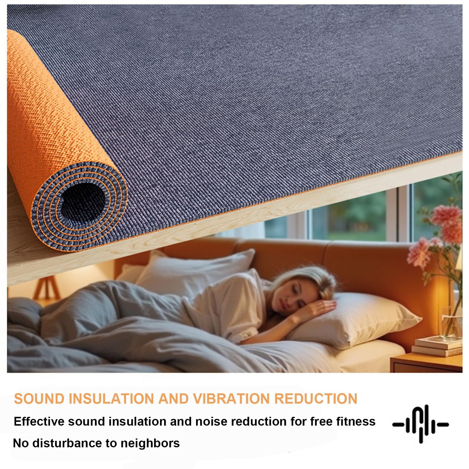 Alfombra de gimnasio insonorizada antideslizante para sala de estar, dormitorio, oficina, Lar 90 x 160 cm, alfombra de suelo para uso comercial (azul)