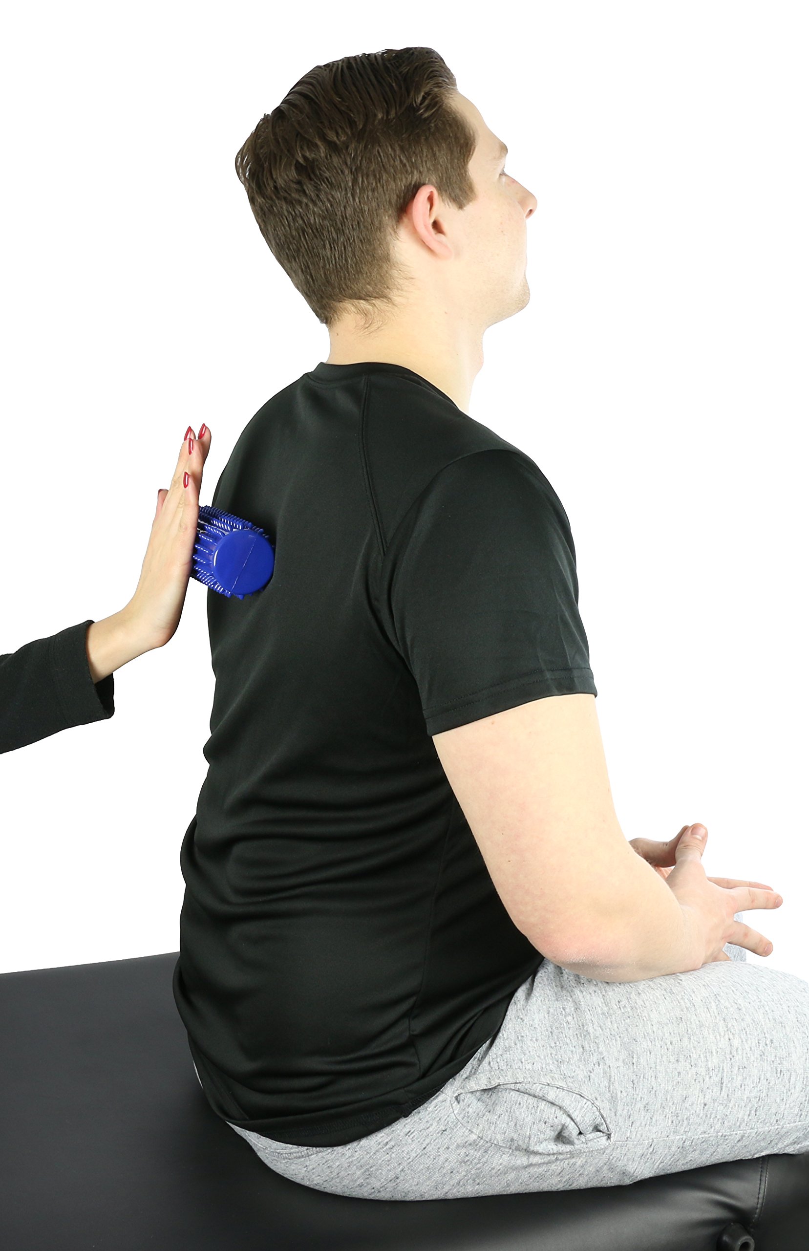CanDo Massagerolle, Wellnessrolle, 16 x 6,5 cm, blau, 2 Stück