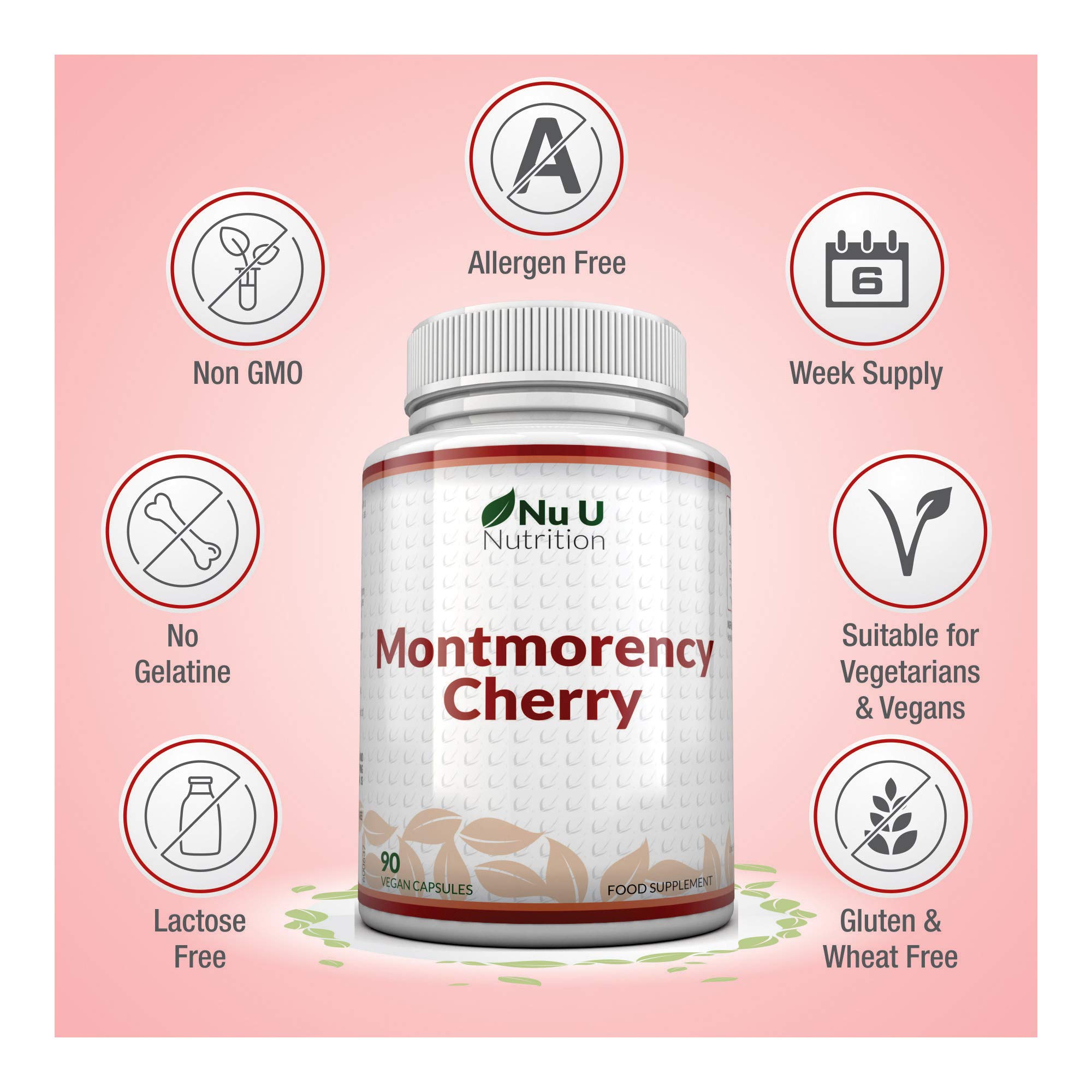 Montmorency Cherry Capsules 90 Capsules Not Extract, Freeze Dried