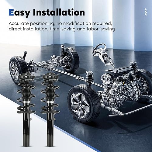 Miniatura 7 de Amortiguador completo delantero con muelle helicoidal 172311 apto para Volkswagen Jetta 05-17, 09-17 CC, 06-17 Passat, 10-14 Golf, 2012-2017 Beetle,