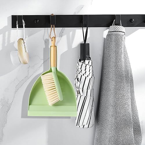 Miniatura 9 de HONGBOXIN Juego de recogedor y cepillo pequeño, mini escoba y recogedor, recogedor para mascotas, escoba de mano y bandeja para el polvo, para el