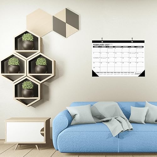 Miniatura 4 de GuassLee Calendario de escritorio 2026-2027  Calendario de escritorio de 17 x 11.5 pulgadas, 18 meses, desde enero de 2026 hasta junio de 2027 con