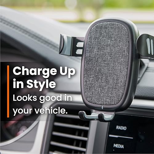 Miniatura 3 de Ventev Kit de cargador de coche inalámbrico con tecnología Qi  Cargador inalámbrico de carga rápida de 10 W para coche  Estación de carga Samsung y