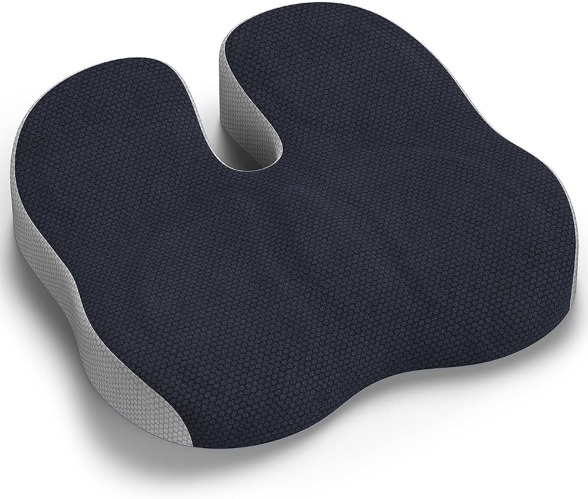 Coussin Coccyx, Coussin Chaise Bureau, Coussins Ergonomique Assise pour Voiture Gaming, Coussins de Siège pour Soulager la Pression et Les Douleurs des Hanches et de la Sciatique - Gris Foncé