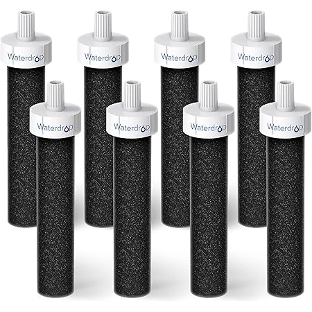 Waterdrop Water Bottle Filter, Replacement for Brita BB06, Brita Hard Sided, Sport and Stainless Steel Bottle Filter, 8 Count